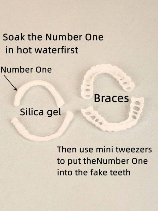 Shein 2 piezas/juego de joyería dental cosmética para blanqueamiento dental Easy Smile de cuarta generación - Quierox - Tienda Online