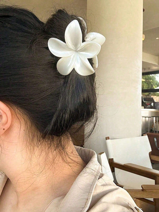 Shein 2 pinzas acrílicas para el cabello con diseño de flores extragrandes, elegantes y sofisticadas - Quierox - Tienda Online