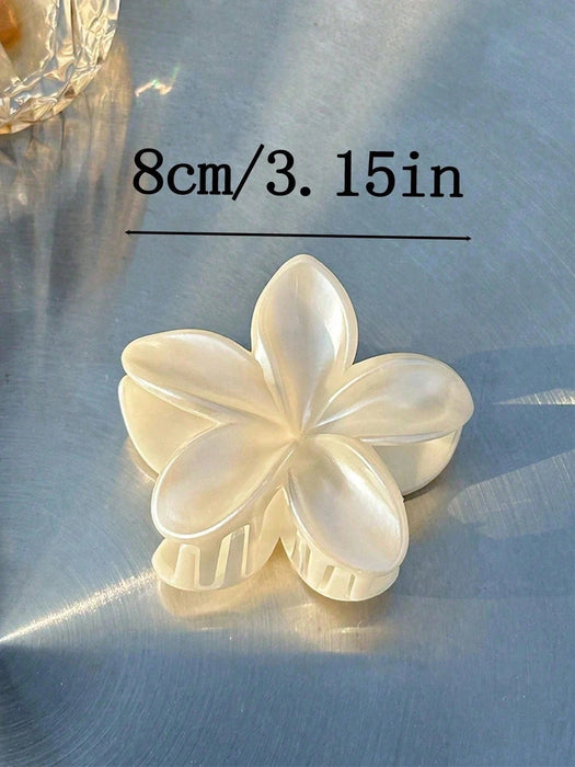 Shein 2 pinzas acrílicas para el cabello con diseño de flores extragrandes, elegantes y sofisticadas - Quierox - Tienda Online