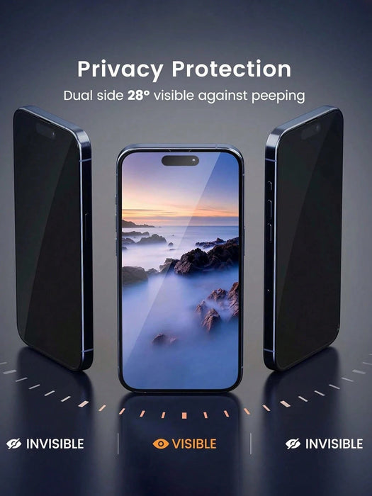 Shein 2 protectores de pantalla de privacidad de 6,9 pulgadas compatibles con iPhone 17 Pro Max - Quierox - Tienda Online