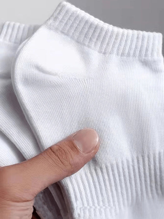 SHEIN 20 pares de calcetines cortos blancos de rayas verticales para mujer - Quierox - Tienda Online