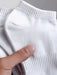 SHEIN 20 pares de calcetines cortos blancos de rayas verticales para mujer - Quierox - Tienda Online