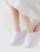SHEIN 20 pares de calcetines cortos blancos de rayas verticales para mujer - Quierox - Tienda Online