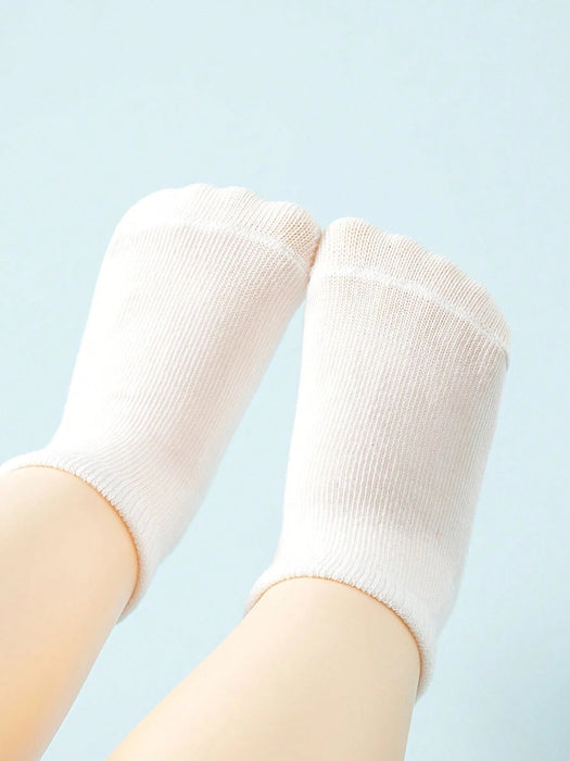 Shein 20 pares de calcetines tobilleros lisos para bebé para uso diario - Quierox - Tienda Online