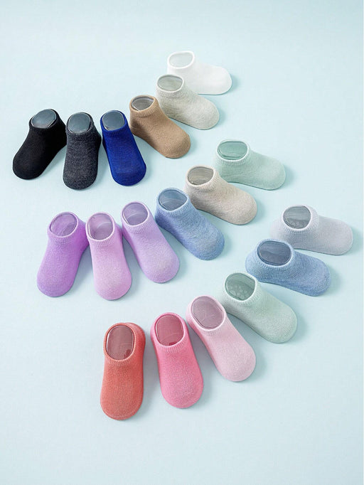 Shein 20 pares de calcetines tobilleros lisos para bebé para uso diario - Quierox - Tienda Online