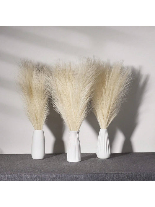 Shein 20 Piezas 17'' Plumas Esponjosas Decorativas De Hierba De Pampas Artificial, Decoraciones De Estilo Bohemio - Quierox - Tienda Online