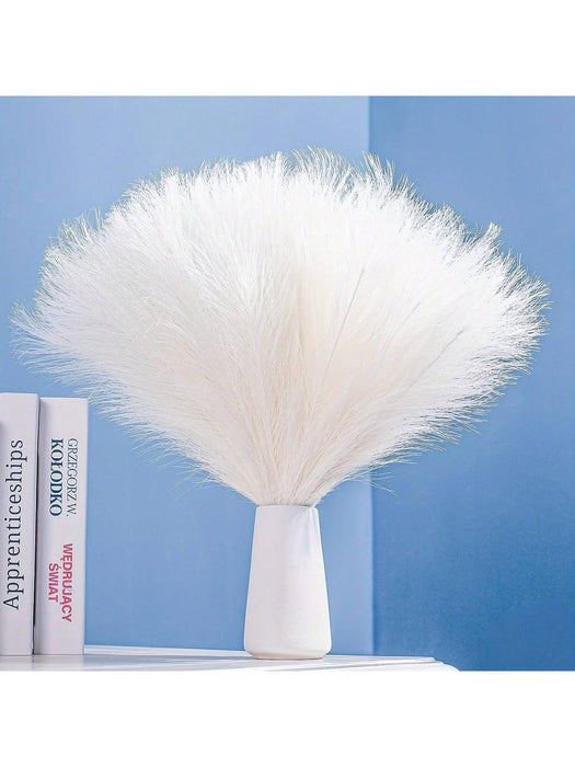 Shein 20 Piezas 17'' Plumas Esponjosas Decorativas De Hierba De Pampas Artificial, Decoraciones De Estilo Bohemio - Quierox - Tienda Online