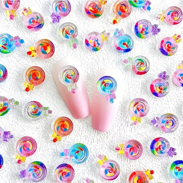 SHEIN 20 Piezas De Encantos De Uñas En Forma De Paleta De Colores - Quierox - Tienda Online
