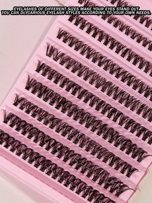 Shein 200 piezas de pestañas agrupadas, rizo D de 8 mm a 16 mm - Quierox - Tienda Online