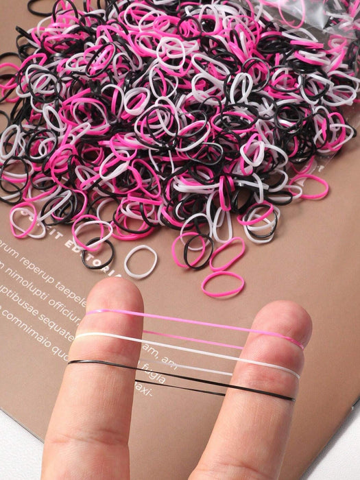 Shein 2000 piezas Ligas pequeñas elásticas para el cabello de mujer - Quierox - Tienda Online