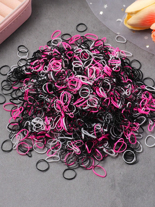 Shein 2000 piezas Ligas pequeñas elásticas para el cabello de mujer - Quierox - Tienda Online
