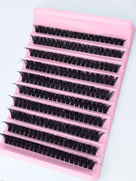 SHEIN 200pcs de pestañas individuales en grupos, rizo D 80D, 8 - 16 mm - Quierox - Tienda Online
