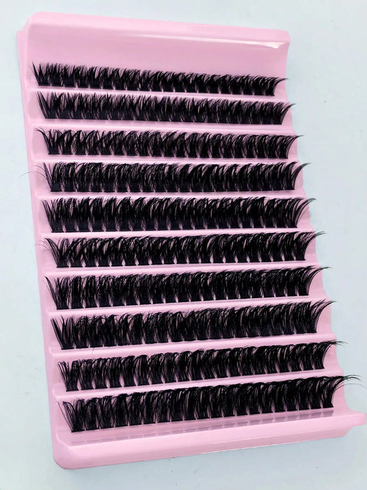 SHEIN 200pcs de pestañas individuales en grupos, rizo D 80D, 8 - 16 mm - Quierox - Tienda Online