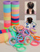 SHEIN 200PCS Gomas para el cabello coloridas e informales para niñas - Quierox - Tienda Online