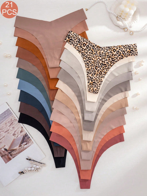SHEIN 21 braguitas tanga cómodas, informales, de color liso - Quierox - Tienda Online