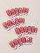 SHEIN 24 pegatinas para uñas con forma de ataúd mediano, con lazo rosa y corazón - Quierox - Tienda Online
