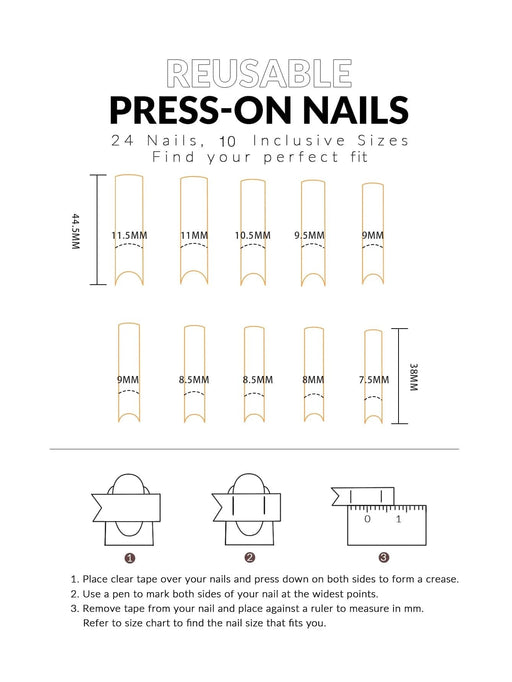 Shein 240 piezas de uñas postizas extra largas transparentes - Quierox - Tienda Online