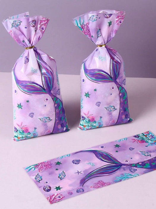 SHEIN 25 bolsas de regalo de sirena moradas con cierre de alambre - Quierox - Tienda Online