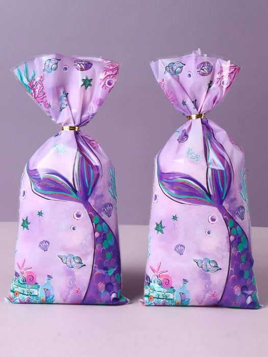 SHEIN 25 bolsas de regalo de sirena moradas con cierre de alambre - Quierox - Tienda Online