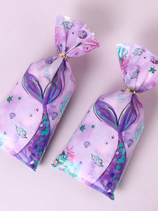 SHEIN 25 bolsas de regalo de sirena moradas con cierre de alambre - Quierox - Tienda Online
