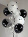 SHEIN 28 globos con lazo blanco y negro. Incluye globos de burbujas transparentes - Quierox - Tienda Online