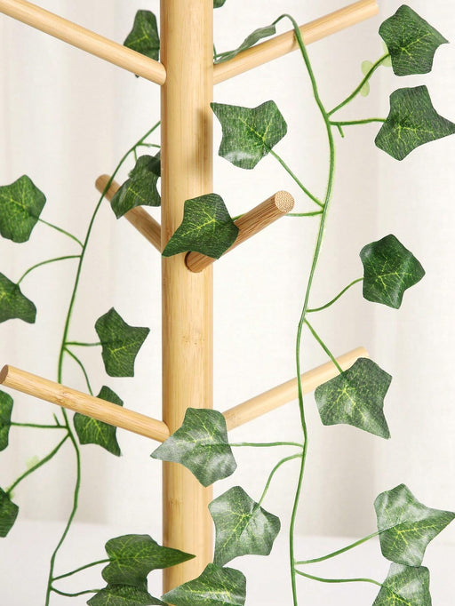 Shein 2M Planta artificial de hiedra verde con hojas de seda para colgar en la pared, decoración para el hogar - Quierox - Tienda Online