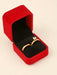 SHEIN 2pcs Anillos de pareja con incrustaciones de strass en color dorado - Quierox - Tienda Online