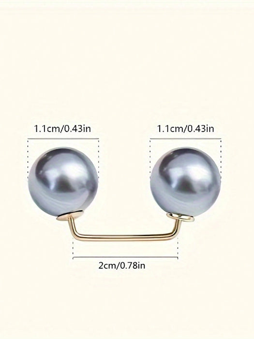SHEIN 3 broches de perlas para ropa antideslizante para ceñir la cintura de vestidos - Quierox - Tienda Online
