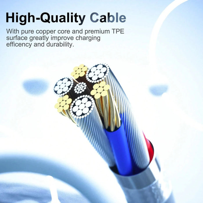 Shein 3 Cables USB extra largo de carga rápida y sincronización de datos (1 m/3,3 pies) - Quierox - Tienda Online