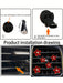 SHEIN 3 clips de aleación con forma de margarita para ambientador de coche - Quierox - Tienda Online