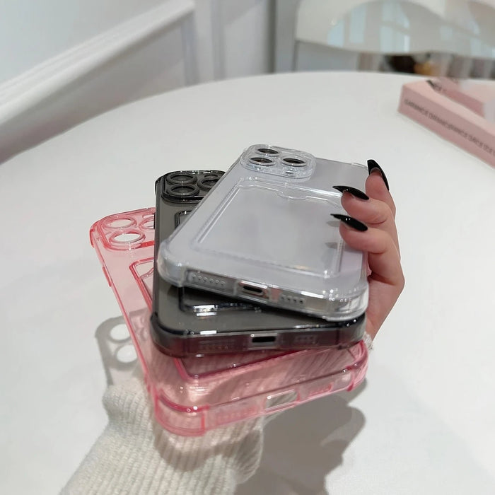 SHEIN 3 Estuche transparente a prueba de golpes para teléfono - Quierox - Tienda Online