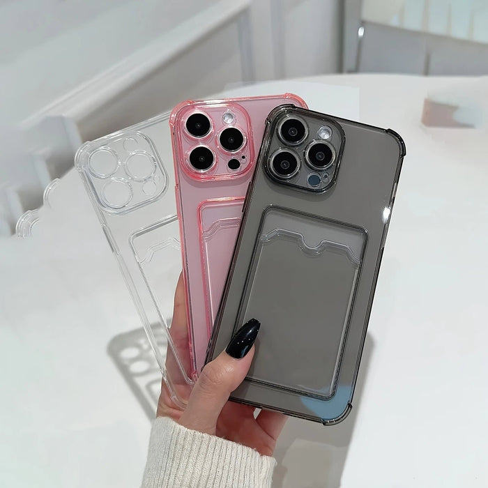 SHEIN 3 Estuche transparente a prueba de golpes para teléfono - Quierox - Tienda Online