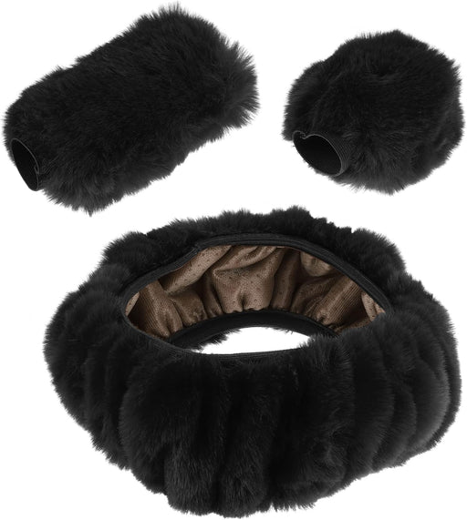 Shein 3 fundas protectoras para volante de coche, color negro, 15 pulgadas - Quierox - Tienda Online