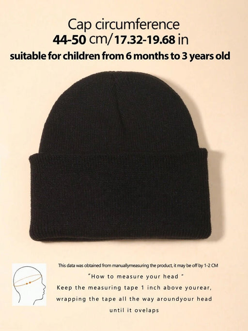 Shein 3 gorros de punto Y2k para niñas de 1 a 12 años, cálidos y bonitos - Quierox - Tienda Online