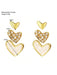 SHEIN 3 Pares de Aretes blancos con forma de corazón de estilo creativo y simple - Quierox - Tienda Online