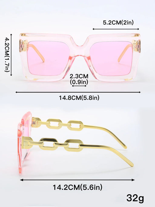 Shein 3 pares de gafas de sol de moda con montura cuadrada para mujer - Quierox - Tienda Online