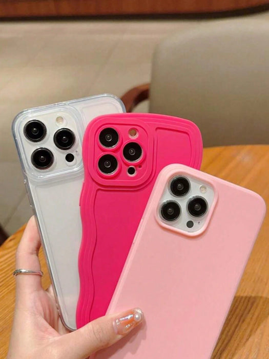 SHEIN 3 piezas de funda de silicona para teléfono, TPU, anticaídas para iPhone 13 - Quierox - Tienda Online