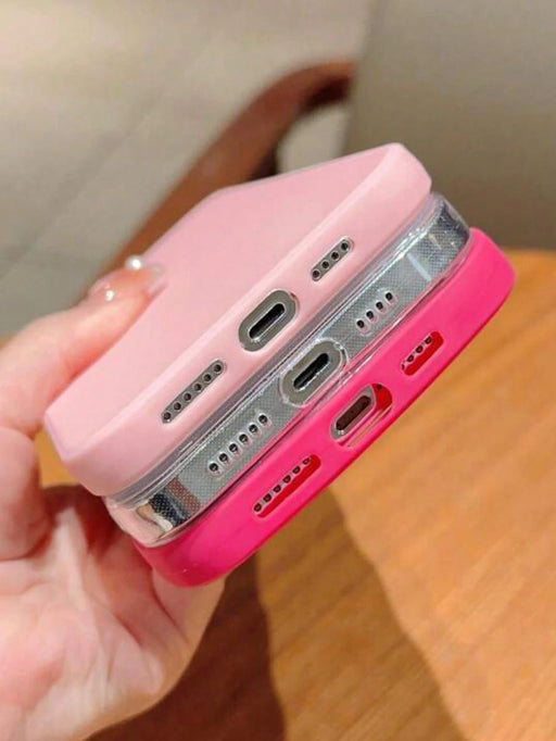 SHEIN 3 piezas de funda de silicona para teléfono, TPU, anticaídas para iPhone 13 - Quierox - Tienda Online
