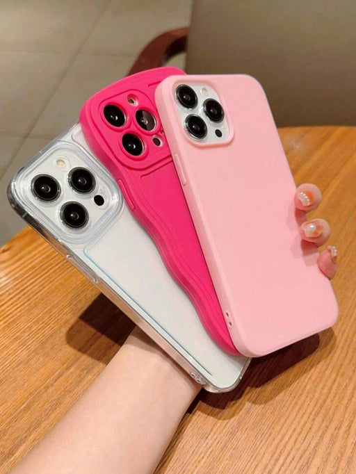 SHEIN 3 piezas de funda de silicona para teléfono, TPU, anticaídas para iPhone 13 - Quierox - Tienda Online