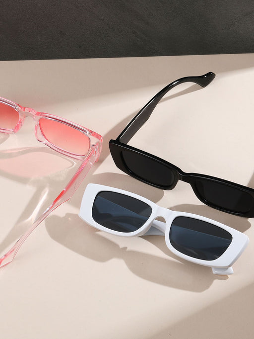 SHEIN 3 piezas Gafas de estilo ojo de gato retro para mujeres - Quierox - Tienda Online