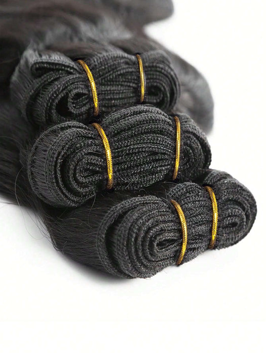SHEIN 3 piezas paquetes de cabello humano ondulado del cuerpo extensión 18*20*22 - Quierox - Tienda Online