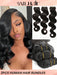 SHEIN 3 piezas paquetes de cabello humano ondulado del cuerpo extensión 18*20*22 - Quierox - Tienda Online
