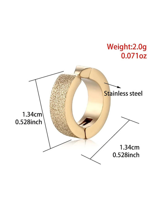 SHEIN 3 piezas Pendientes de clip punk de acero inoxidable - Quierox - Tienda Online