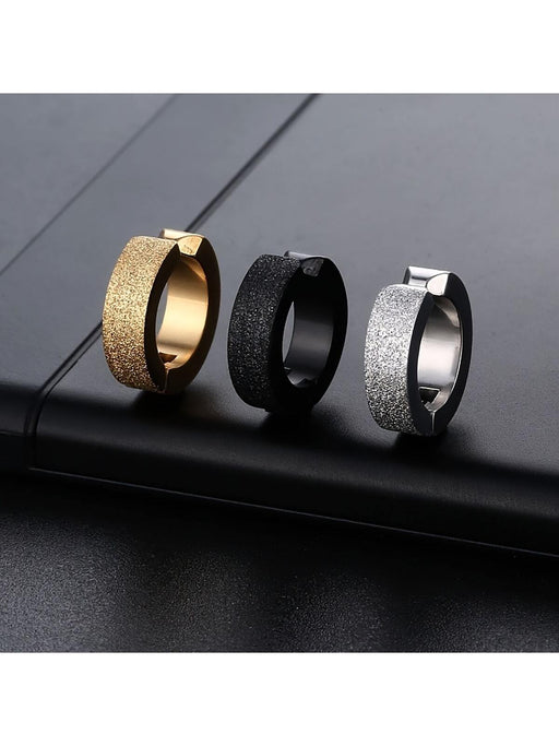 SHEIN 3 piezas Pendientes de clip punk de acero inoxidable - Quierox - Tienda Online