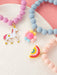 Shein 3 piezas pulsera de niñas con dije floral, arcoiris y unicornio - Quierox - Tienda Online