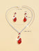 SHEIN 3 Piezas/set Juego De Collar Y Aretes Decorados Con Circonita Cúbica - Quierox - Tienda Online