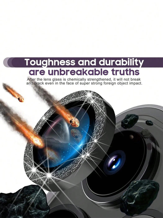 SHEIN 3 protectores de cristal con anillo metálico, compatibles con Apple. - Quierox - Tienda Online