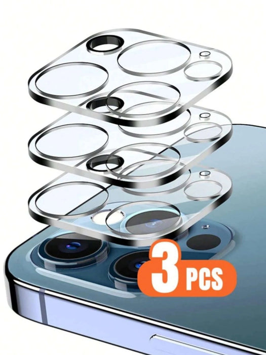 Shein 3 protectores de lente de vidrio templado de cámara compatibles con iPhone 13 pro max - Quierox - Tienda Online