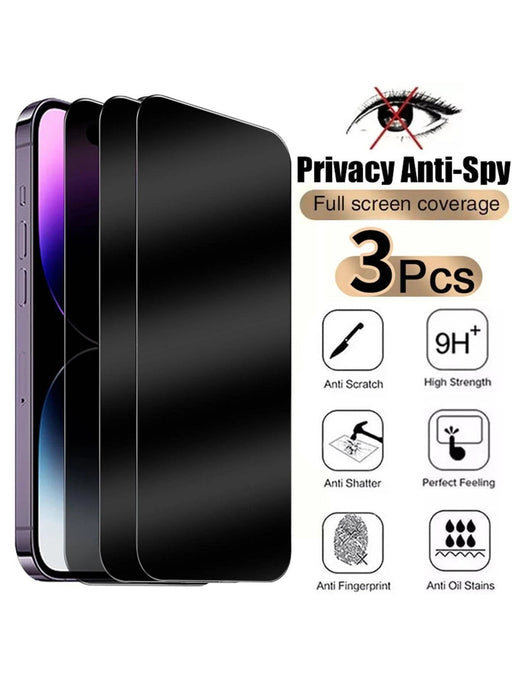 Shein 3 protectores de pantalla de teléfono con película frontal de vidrio templado antirreflejo - Quierox - Tienda Online