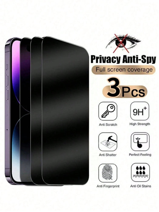 SHEIN 3 protectores de pantalla frontal de vidrio templado antirreflejos - Quierox - Tienda Online